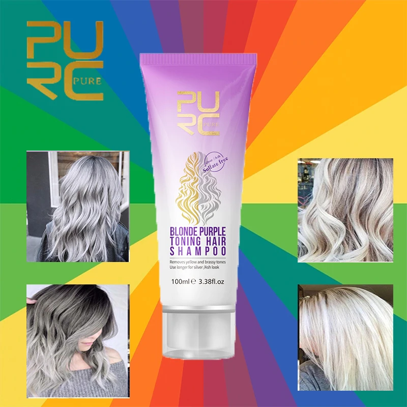 PURC Purple Shampoo for Blonde Hair Bleaching Yellow Removing Linen Gray Silver Color Lock Hair Dye Shampoos Color Protecting 10
PURC Purple Shampoo for Blonde Hair Bleaching Yellow Removing Linen Gray Silver Color Lock Hair Dye Shampoos Color Protecting 10