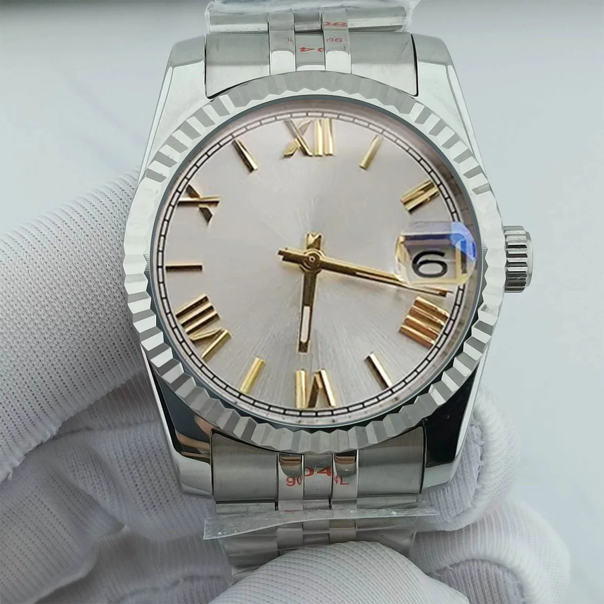 NH35 чехол 36 мм/39 мм часы с циферблатом с римскими цифрами Мужские механические наручные часы из нержавеющей стали установка NH35 часы с механизмом 
NH35 чехол 36 мм/39 мм часы с циферблатом с римскими цифрами Мужские механические наручные часы из нержавеющей стали установка NH35 часы с механизмом