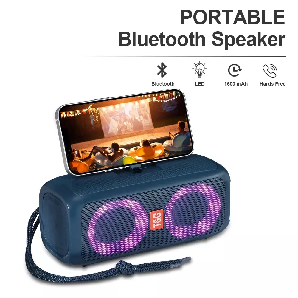 TG333 Wireless Bluetooth Speaker Convenient Dual Speaker Card Outdoor Subwoofer RGB Color Light with FM Radio with LED Dazzling
TG333 Wireless Bluetooth Speaker Convenient Dual Speaker Card Outdoor Subwoofer RGB Color Light with FM Radio with LED Dazzling