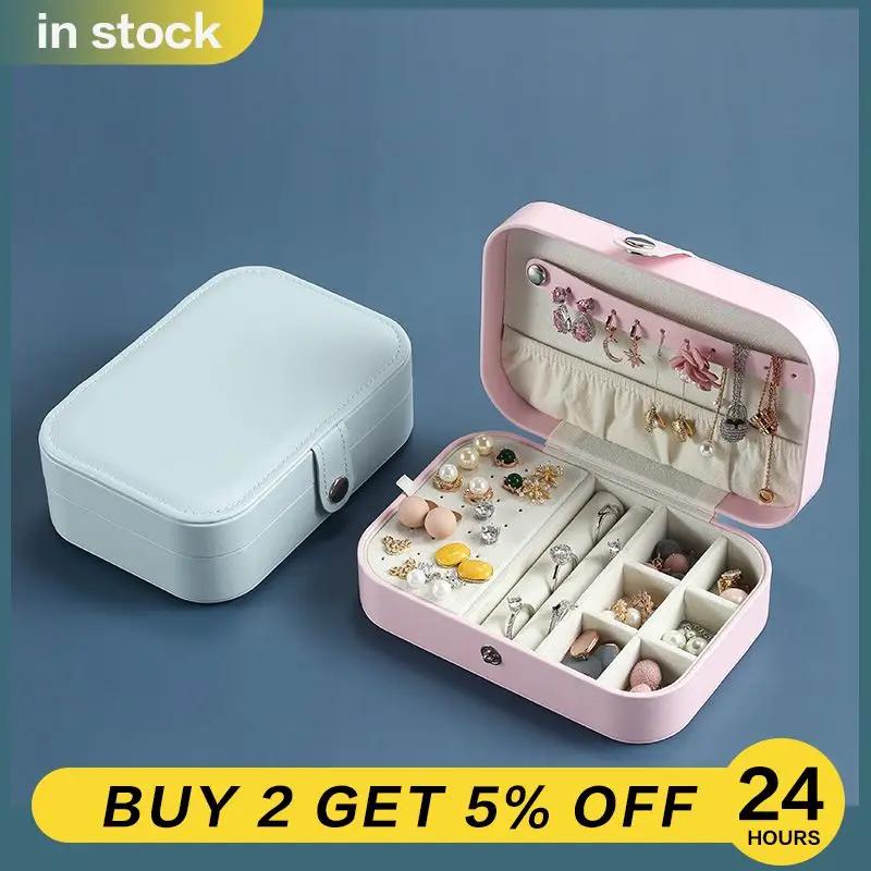 Leather Jewelry Storage Box Buckle Jewelry Box Simple Girl Organizer Removable Jewellery Earring Ring Slots Gift Jewelry Case
Leather Jewelry Storage Box Buckle Jewelry Box Simple Girl Organizer Removable Jewellery Earring Ring Slots Gift Jewelry Case