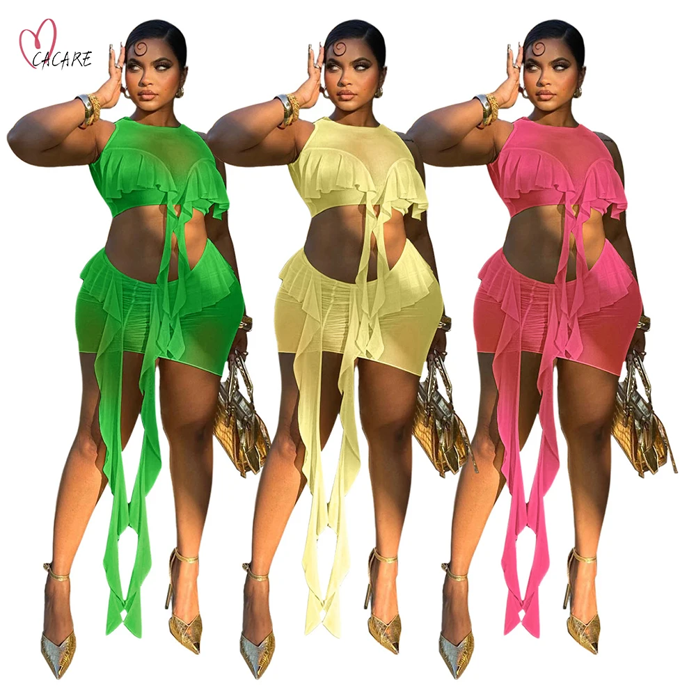 Mesh Short Sets Two Piece Set for Women Sets to Dress Summer Outfits for Women 2023 traf New in Matching Sets Skirt Set F0205
Mesh Short Sets Two Piece Set for Women Sets to Dress Summer Outfits for Women 2023 traf New in Matching Sets Skirt Set F0205