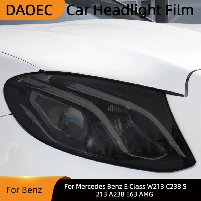 For Mercedes Benz E Class W213 C238 S213 A238 E63 AMG Car Headlight Tint Black Protective Film Taillight Transparent TPU Sticker
For Mercedes Benz E Class W213 C238 S213 A238 E63 AMG Car Headlight Tint Black Protective Film Taillight Transparent TPU Sticker