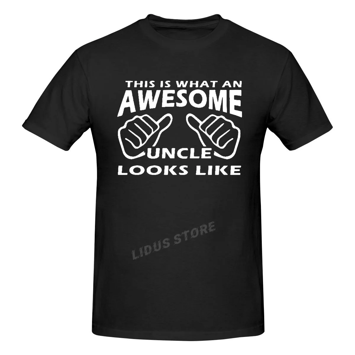 

This Is What An Awesome Uncle Looks Like Funny T Shirt Men Short Sleeve Best Brothers Get Promoted To Uncle T-shirt