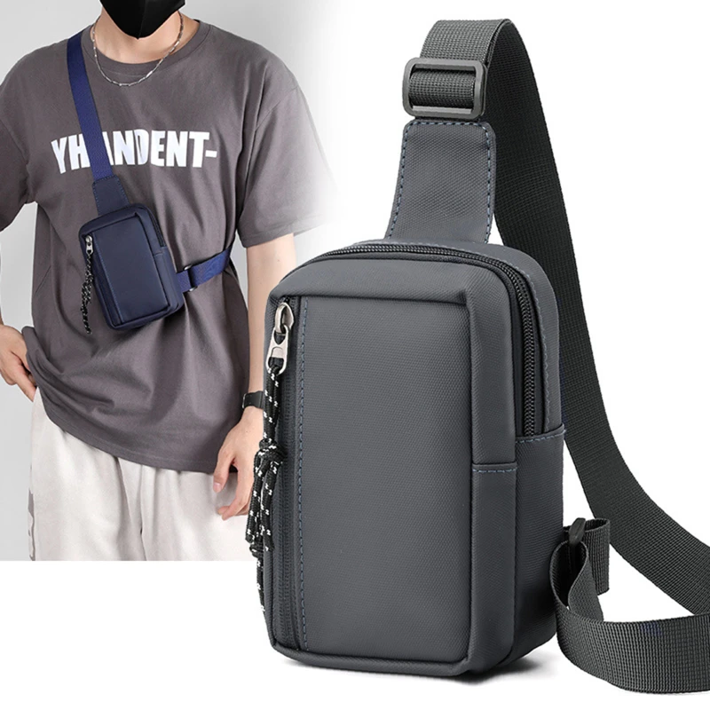 

Мужская нагрудная сумка, мужская сумка через плечо из ткани Оксфорд, модная мужская Боковая Сумка-слинг через плечо, мужская повседневная сумка 2023, дорожные сумки для телефона