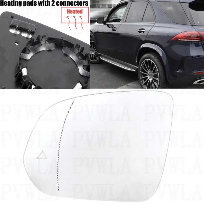 

Left Side Heated Blind Spot Blind Line Mirror Glass 1678102801 For Benz W167 GLE350 GLE450 GLE580 2019 2020 2021 2022