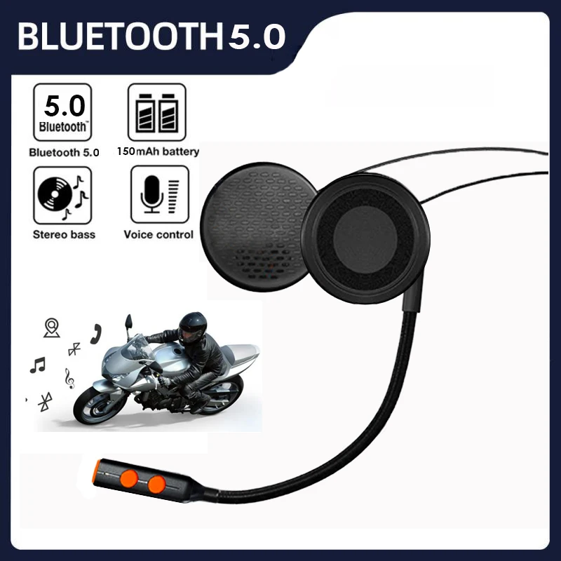 

Motorcycle Helmet Headset Bluetooth 5.0 Waterproof Moto Headphone Wireless Stereo Earphone Speaker Handsfree Helmet Headsets