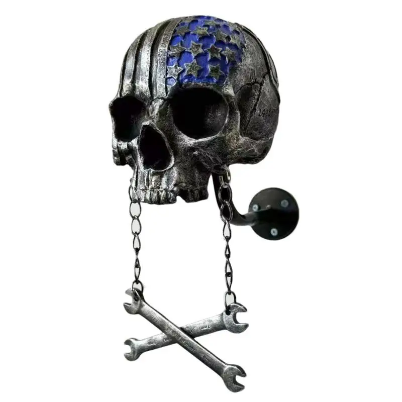 Coat Hooks Skull Head Motorcycle Hat Holder Wall Mounted Adult Helmet Hanger Coat Storage Rack moto Helmet Holder Wall Decor
Coat Hooks Skull Head Motorcycle Hat Holder Wall Mounted Adult Helmet Hanger Coat Storage Rack moto Helmet Holder Wall Decor