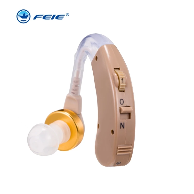 

BTE Hearing Aids Voice Amplifier Device Adjustable Sound Enhancer Hearing Aid Kit Ear Care Use Battery S-138