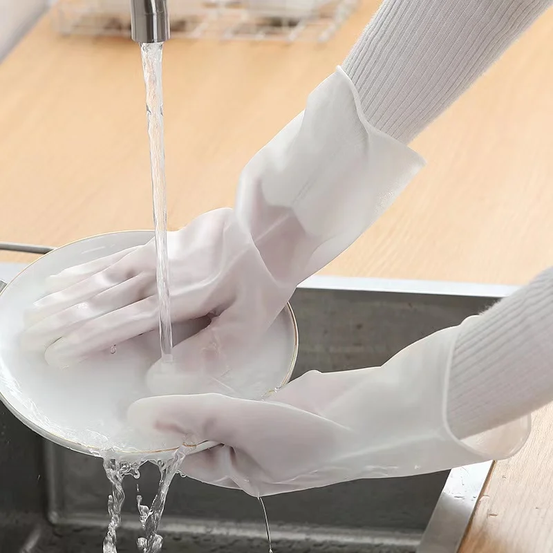 Female waterproof rubber latex dishwashing gloves kitchen durable cleaning housework chores dishwashing tools 1pc 
Female waterproof rubber latex dishwashing gloves kitchen durable cleaning housework chores dishwashing tools 1pc