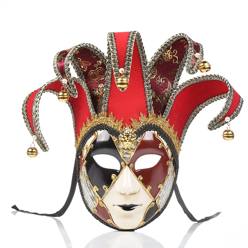 European and American New Top-grade Painted Halloween Festival Dance Party Mask High-end Venetian Lady Performance Mask
European and American New Top-grade Painted Halloween Festival Dance Party Mask High-end Venetian Lady Performance Mask