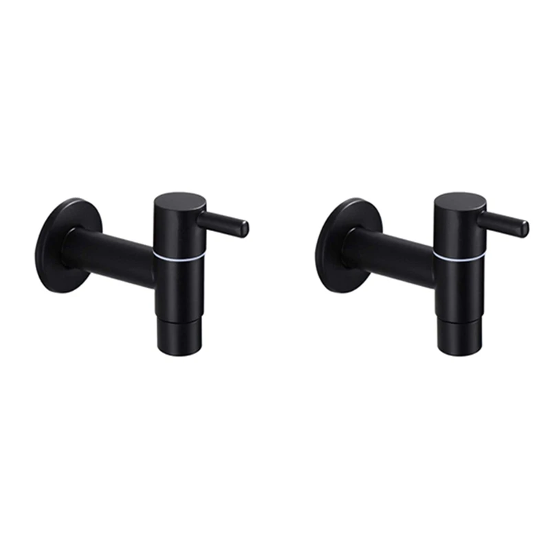 2X Mop Sink Faucet 304 Stainless Steel Bathroom Washing Machine Faucet Outdoor Garden Single Cold Water Tap (Black)
2X Mop Sink Faucet 304 Stainless Steel Bathroom Washing Machine Faucet Outdoor Garden Single Cold Water Tap (Black)