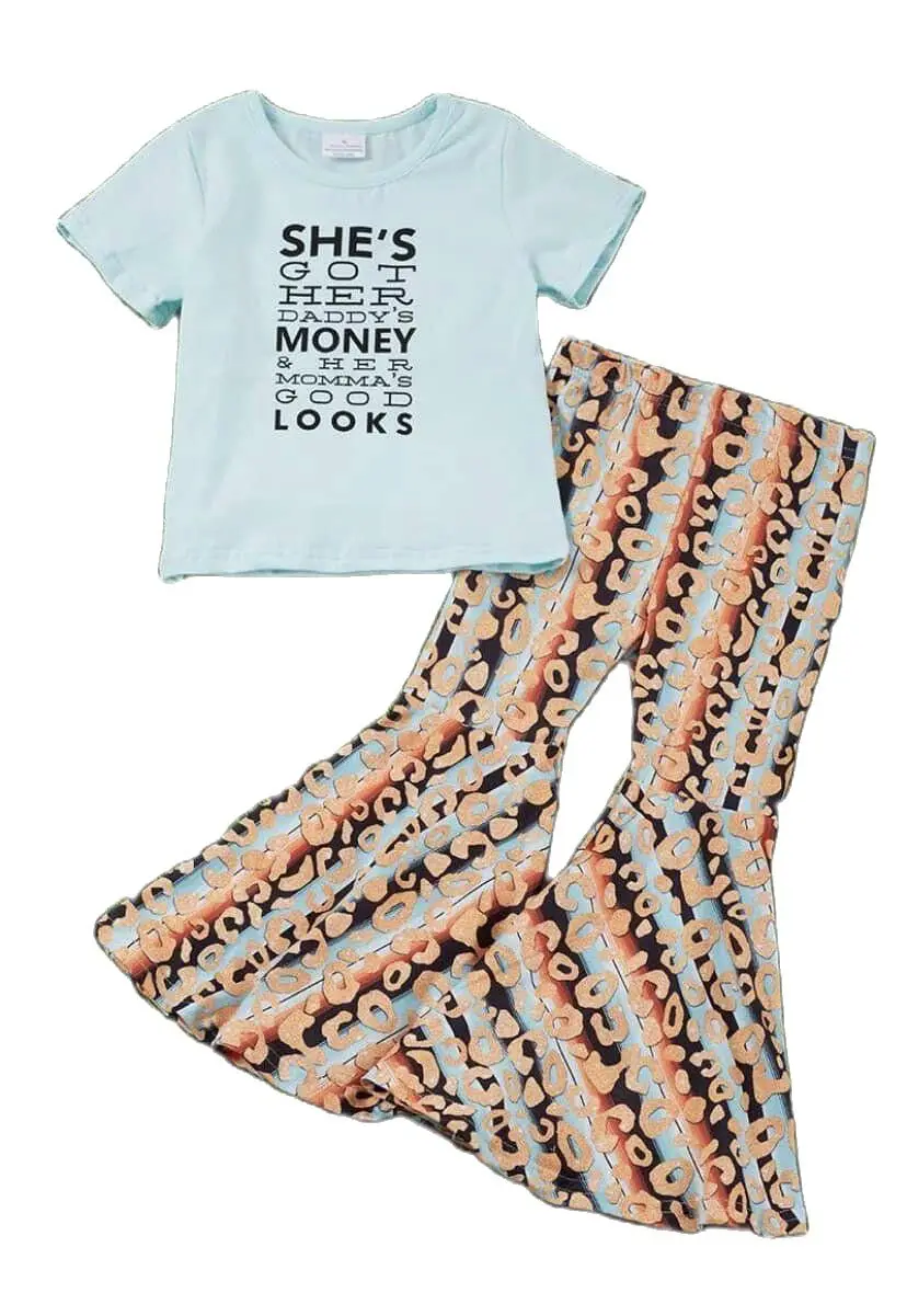 Fashion Baby Girl Clothes Toddler Outfits Fall Boutique Kids Clothes Girls Leopard Bell Bottoms Set Girls Clothing
Fashion Baby Girl Clothes Toddler Outfits Fall Boutique Kids Clothes Girls Leopard Bell Bottoms Set Girls Clothing