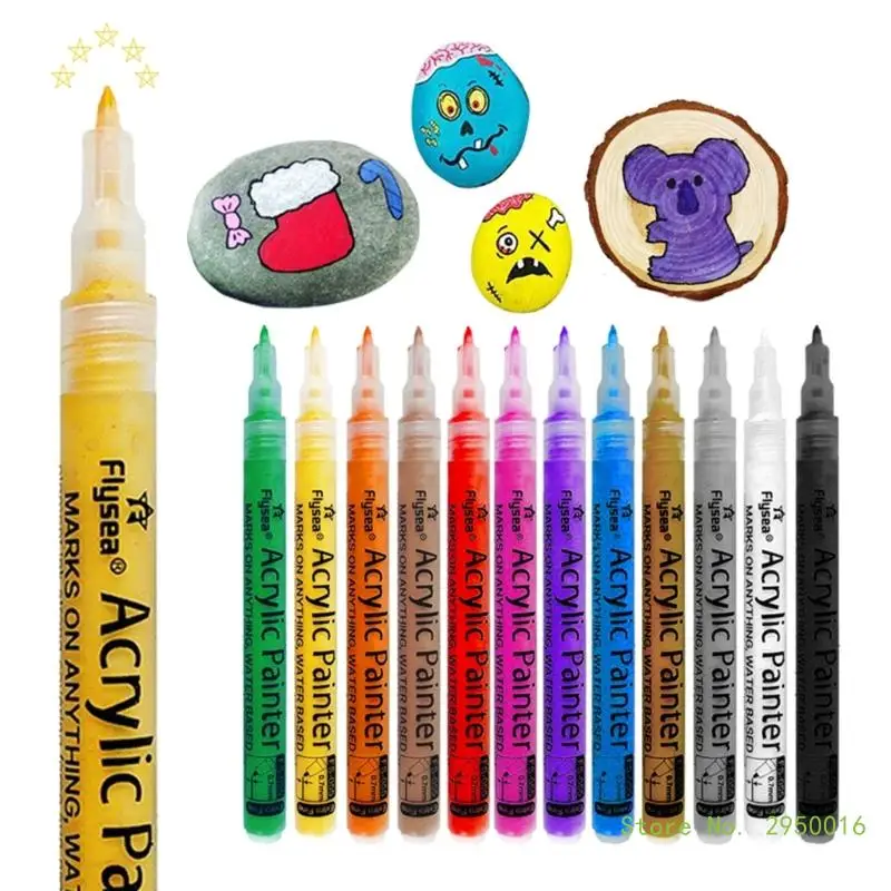 12 Colors Acrylic Marker Pen Waterproof Fine Tipe Acrylic Paint Pen for Kid Drawing Card Making Scrapbooking Art Project
12 Colors Acrylic Marker Pen Waterproof Fine Tipe Acrylic Paint Pen for Kid Drawing Card Making Scrapbooking Art Project