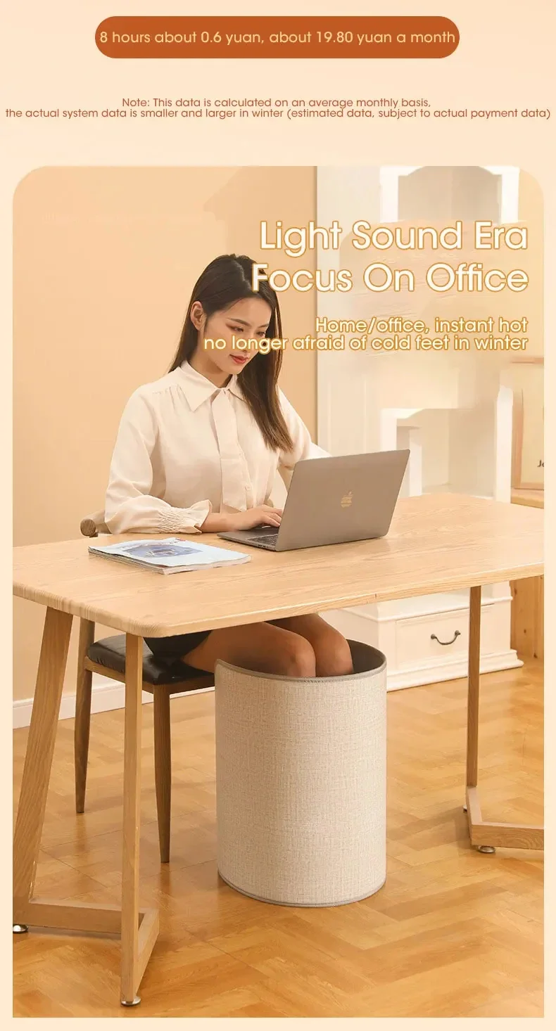 Generic 360° Personal Electric Space Wrap Foldable Electric Foot Warmer