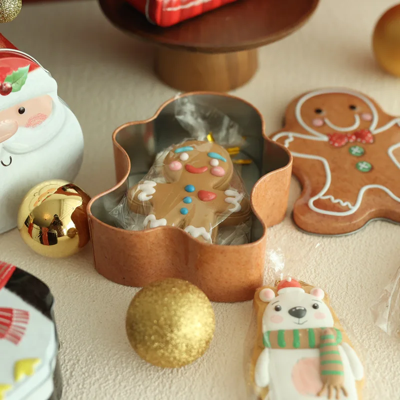 Christmas Tin Box With Lid Metal Jars Coffee Tea Spice Candy Chocolate Jewelry Storage Case Gingerbread Man Packaging Box
Christmas Tin Box With Lid Metal Jars Coffee Tea Spice Candy Chocolate Jewelry Storage Case Gingerbread Man Packaging Box