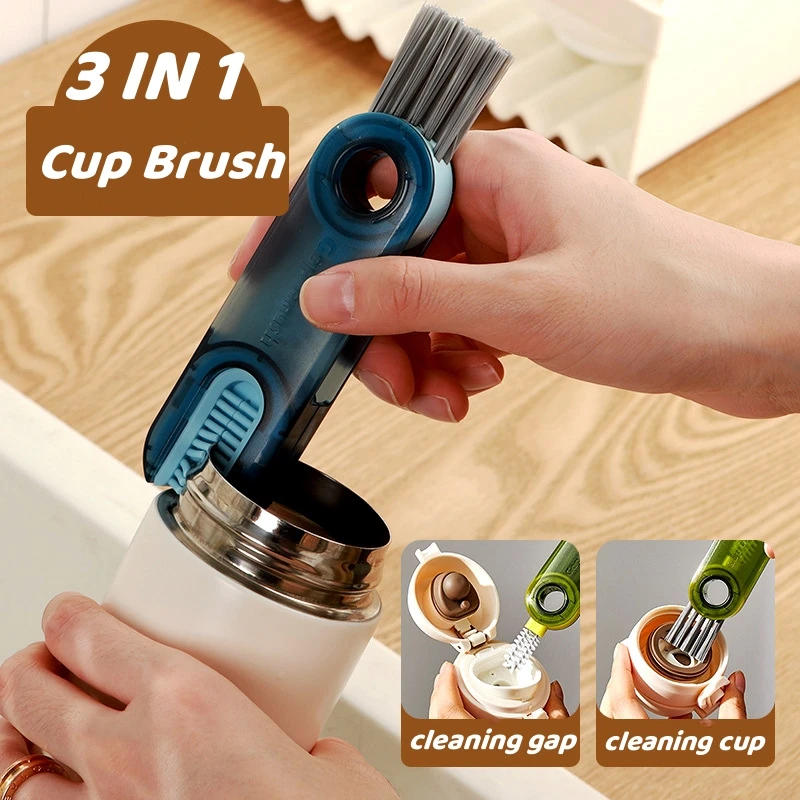 Mini 3 In 1 Bottle Gap Cleaner Brush Multifunctional Cup Cleaning Brushes Water Bottles Clean Tool Silicone U-shaped Brush New
Mini 3 In 1 Bottle Gap Cleaner Brush Multifunctional Cup Cleaning Brushes Water Bottles Clean Tool Silicone U-shaped Brush New