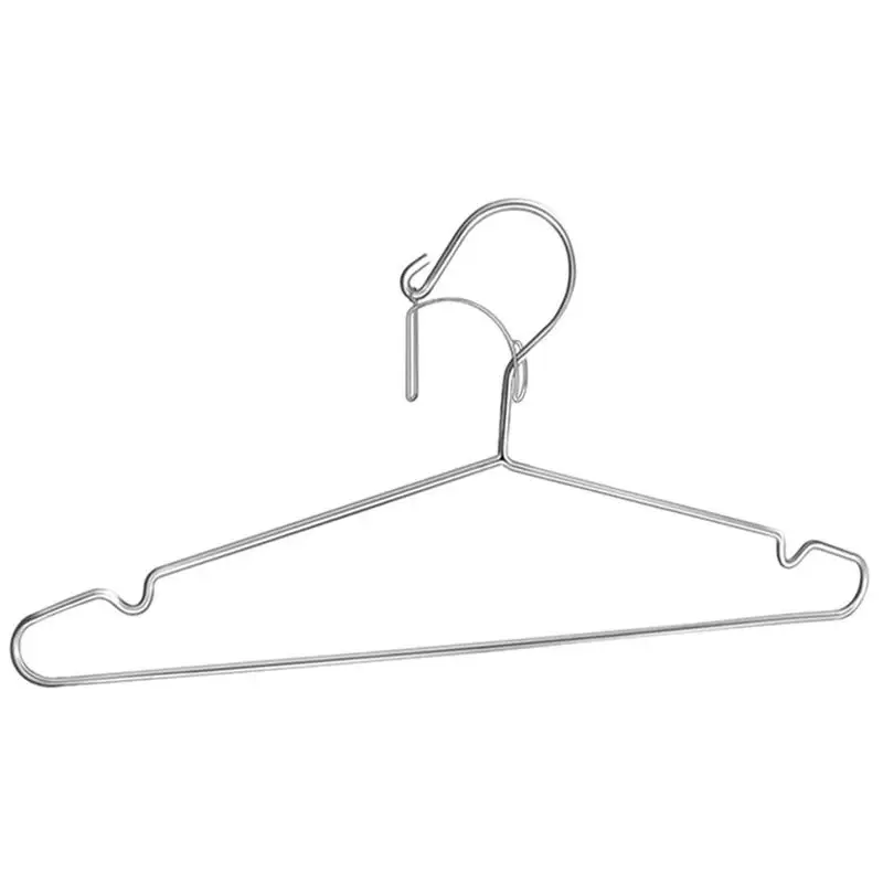 

Clothing Hangers Thin Hangers Windproof Metal Hanger With Arc Groove Design Space Saving Anti blowing For Coat T Shirt Pants