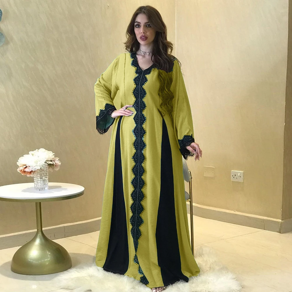 2023 Lace Summer Muslim for Elegant Women Abayas Evening Party Dresses Dubai Kaftan Arabic Islamic Robe Morocco Ramadan Jalabiya
2023 Lace Summer Muslim for Elegant Women Abayas Evening Party Dresses Dubai Kaftan Arabic Islamic Robe Morocco Ramadan Jalabiya
