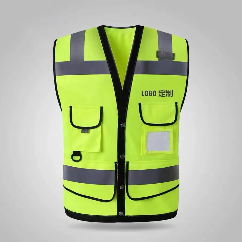 High Visibility Multiple Pockets Breathable Reflective Safety Vest Construction Site Night Riding Reflective Vest 
High Visibility Multiple Pockets Breathable Reflective Safety Vest Construction Site Night Riding Reflective Vest