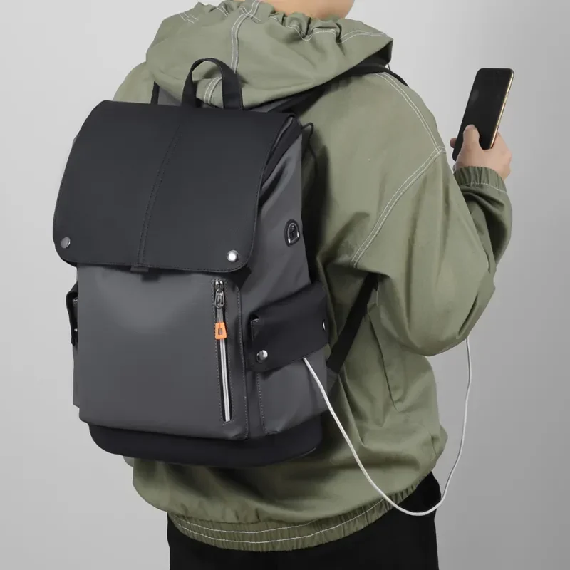High Quality PU Leather Waterproof Men's Laptop Backpack Large Computer Backpack for Business Urban Man Backpack USB Charging
High Quality PU Leather Waterproof Men's Laptop Backpack Large Computer Backpack for Business Urban Man Backpack USB Charging