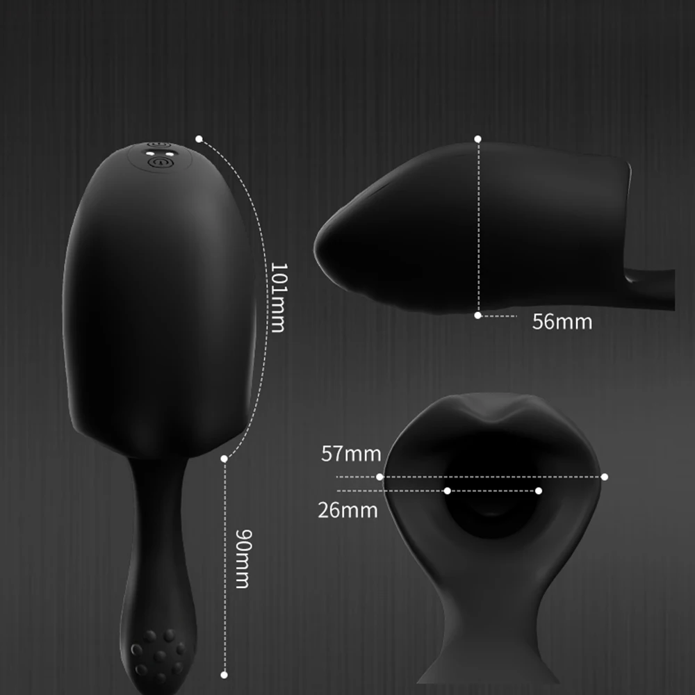 Tasse de léchage de langue automatique pour hommes, vibrateur à 10 vitesses, entraîneur de retard de pénis, masseur de gland, jouets sexuels pour adultes de 18 ans et plus 6
