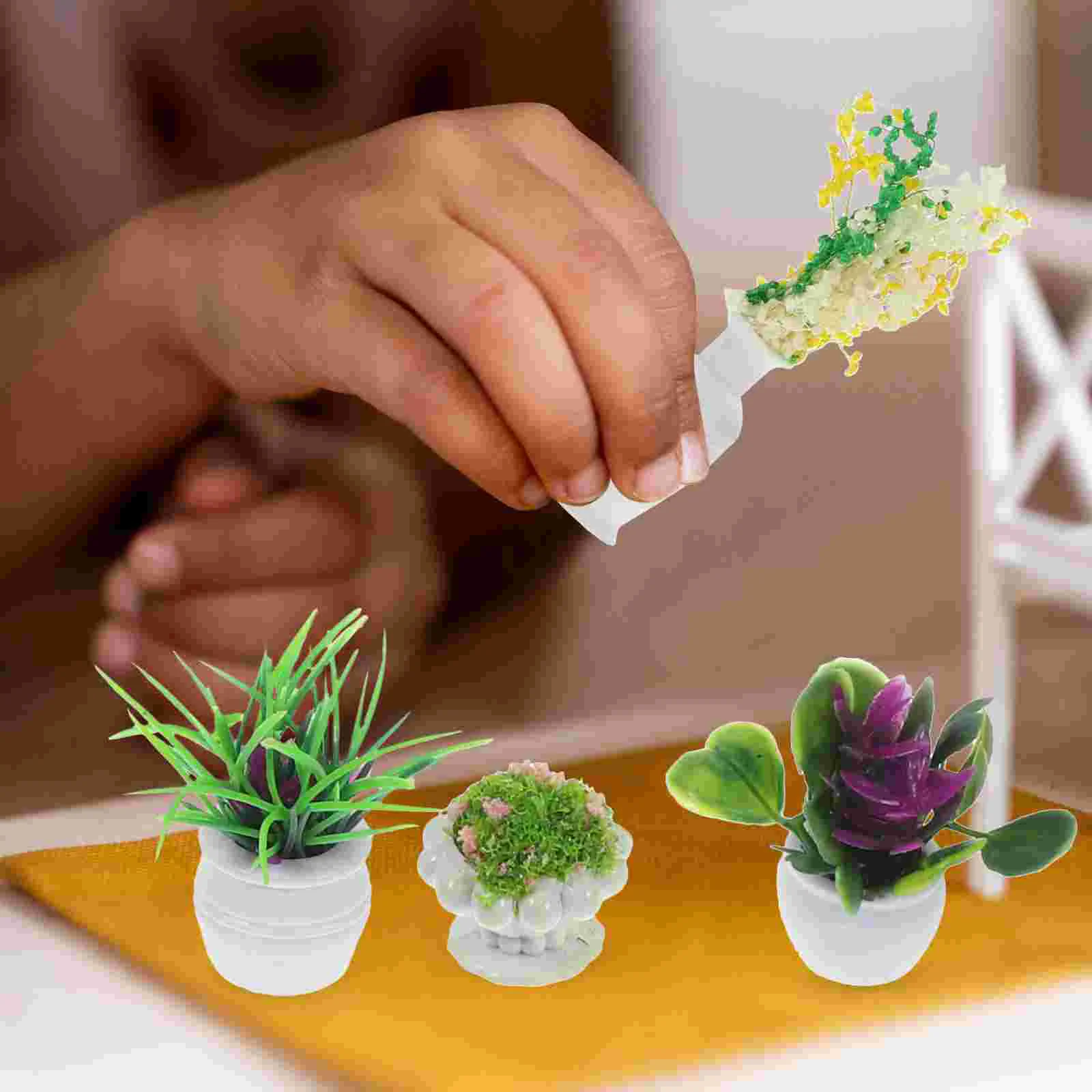 13 Pcs Mini Flowerpot Model Miniature Bonsai Plants House Props Plastic Greenery Decoration
13 Pcs Mini Flowerpot Model Miniature Bonsai Plants House Props Plastic Greenery Decoration