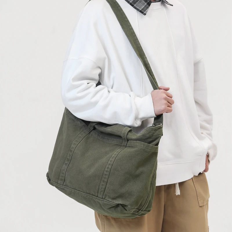 

Вместительные холщовые сумки через плечо для женщин, повседневные корейские тоуты из 100% хлопка, простые тканевые пакеты через плечо в стиле унисекс, шоппинг