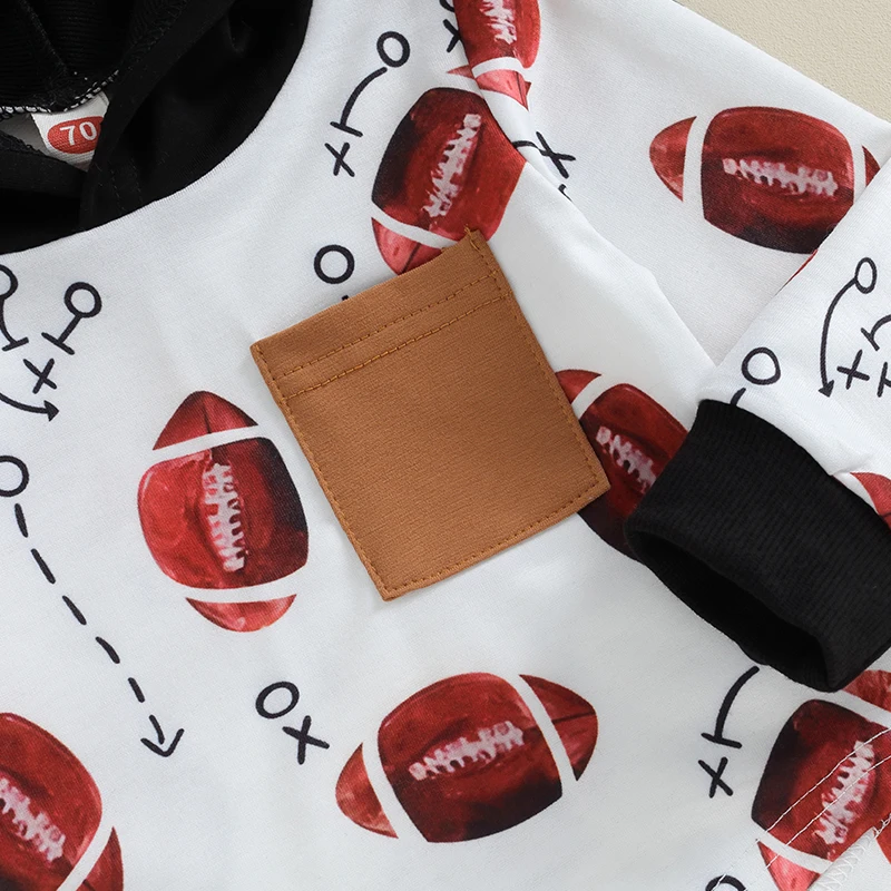 Louatui Toddler Baby Boy 2 Piece Fall Outfits Rugby Print Long Sleeve Hoodie Sweatshirt Elastic Pants
Louatui Toddler Baby Boy 2 Piece Fall Outfits Rugby Print Long Sleeve Hoodie Sweatshirt Elastic Pants