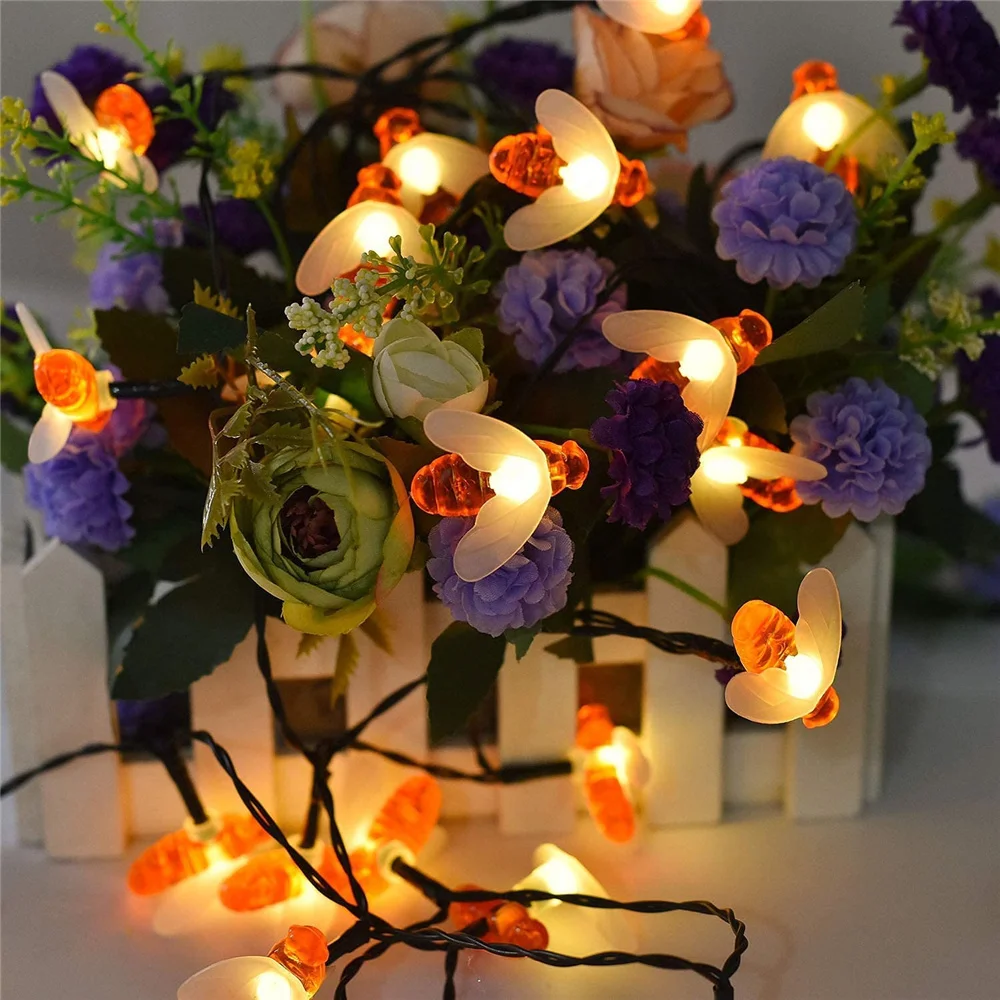 20 LED Cute Bee Outdoor Light Wedding Home Garden Patio Party Christmas Tree Honeybee Starry Fairy Decor Lamp Solar String Light
20 LED Cute Bee Outdoor Light Wedding Home Garden Patio Party Christmas Tree Honeybee Starry Fairy Decor Lamp Solar String Light