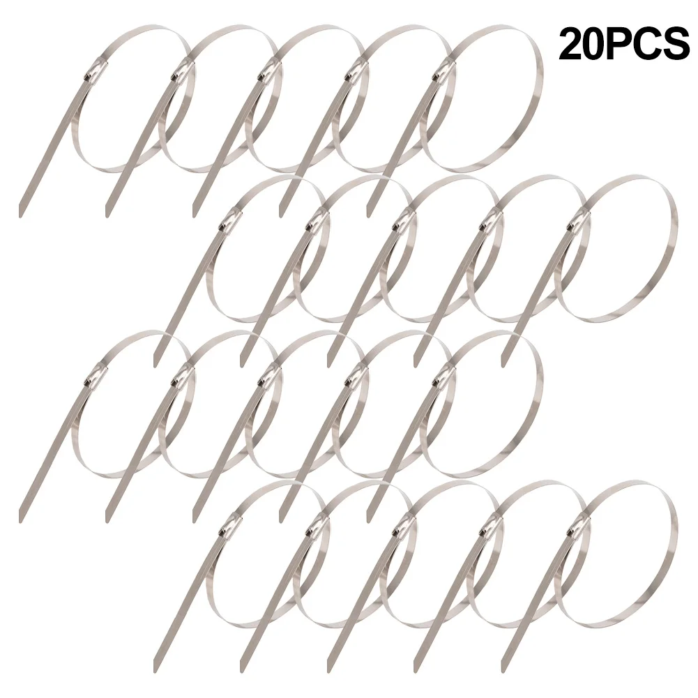 20Pcs Stainless Steel Cable Ties Self-Sealing Fastening Ring Multi-Purpose Metal Hardware Cable Organizer
20Pcs Stainless Steel Cable Ties Self-Sealing Fastening Ring Multi-Purpose Metal Hardware Cable Organizer