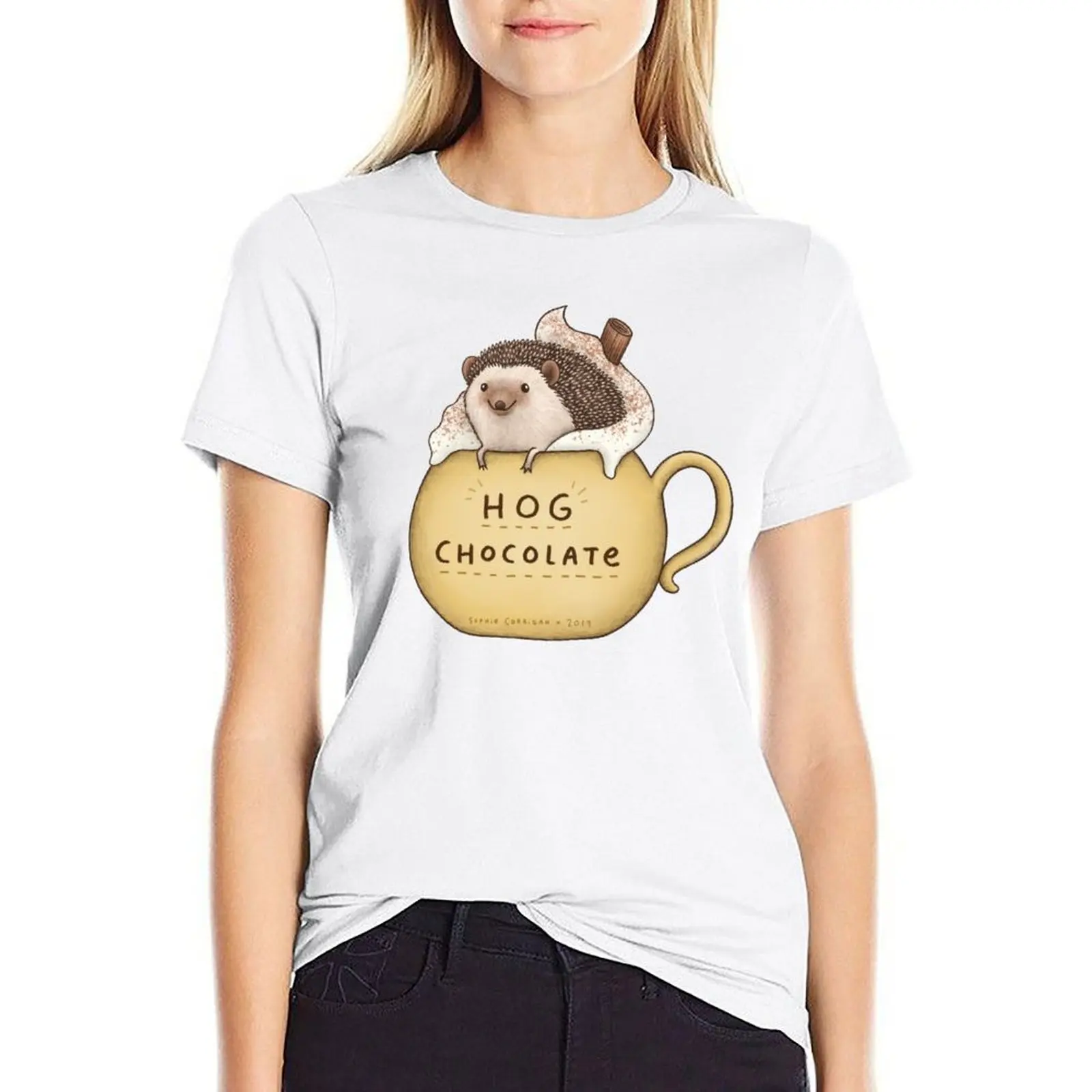Hog Chocolate T-shirt korean fashion shirts graphic tees Women's summer blouses 2024
Hog Chocolate T-shirt korean fashion shirts graphic tees Women's summer blouses 2024