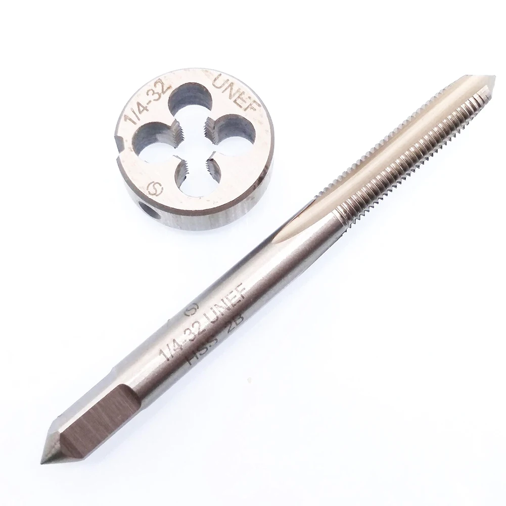 1/4‘‘-32 UNEF Tap And Die Set HSS Round Threading Die Right Hand Tap For Broken Screws Remover Repairing Tools Hand Manual Tools
1/4‘‘-32 UNEF Tap And Die Set HSS Round Threading Die Right Hand Tap For Broken Screws Remover Repairing Tools Hand Manual Tools