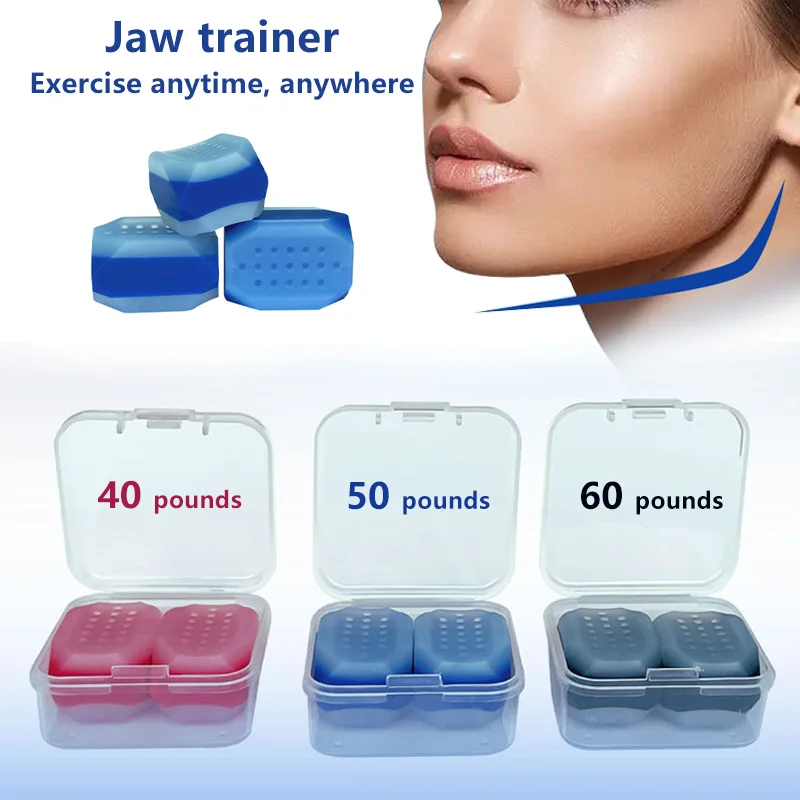 Two-color Jaw Trainer Facial Muscle Training Machine Facial Jaw Line Chewable Silicone Masseter Trainer
Two-color Jaw Trainer Facial Muscle Training Machine Facial Jaw Line Chewable Silicone Masseter Trainer