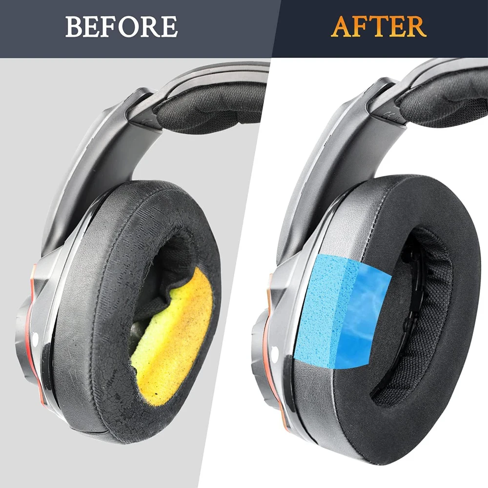 Earphone pads For Sennheiser EPOS GSP500 GSP550 GSP600 GSP601 GSP602 GSP670 GSA H6 PRO replacement Earpads Memory Covers Sponge Earphone pads For Sennheiser EPOS GSP500 GSP550 GSP600 GSP601 GSP602 GSP670 GSA H6 PRO replacement Earpads Memory Covers Sponge