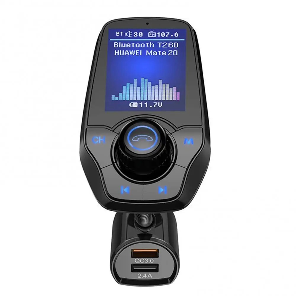 

Wireless FM Modulator AUX Audio MP3 Player USB Car Charger Handsfree Bluetooth-compatible Car Kit FM Transmitter Car Accessories