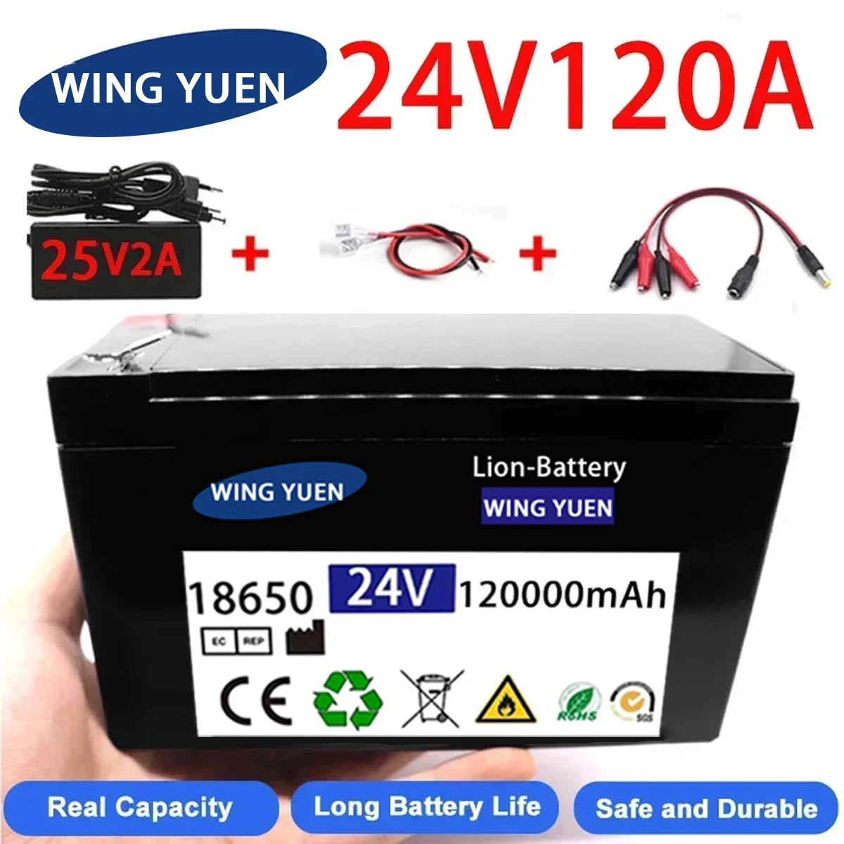 24v 120A Li Ion 18650 Battery Electric Vehicle Lithium Battery Pack 21V- 25V 35Ah 120Ah Built-in BMS 30A High Current
24v 120A Li Ion 18650 Battery Electric Vehicle Lithium Battery Pack 21V- 25V 35Ah 120Ah Built-in BMS 30A High Current