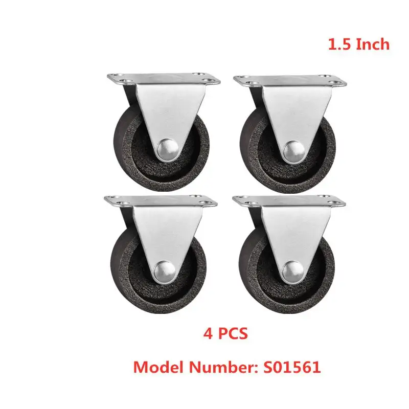 4 Pcs/Lot Casters 1.5-inch Cast Iron Wheel, Diameter: 40mm, Metal Furniture, Directional , Height: 5cm,
4 Pcs/Lot Casters 1.5-inch Cast Iron Wheel, Diameter: 40mm, Metal Furniture, Directional , Height: 5cm,