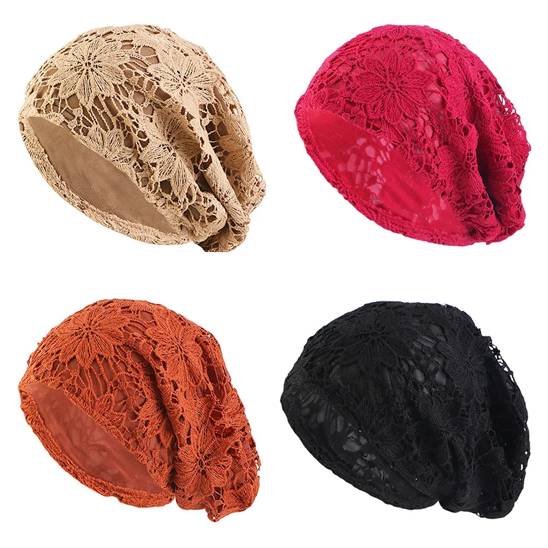 Lace Mesh Slouchy Baggy Hat for Women Turban Beanie Casual Elegant Retro Soft Solid Color Bonnet Chemo Cap Head Wrap Hair
Lace Mesh Slouchy Baggy Hat for Women Turban Beanie Casual Elegant Retro Soft Solid Color Bonnet Chemo Cap Head Wrap Hair