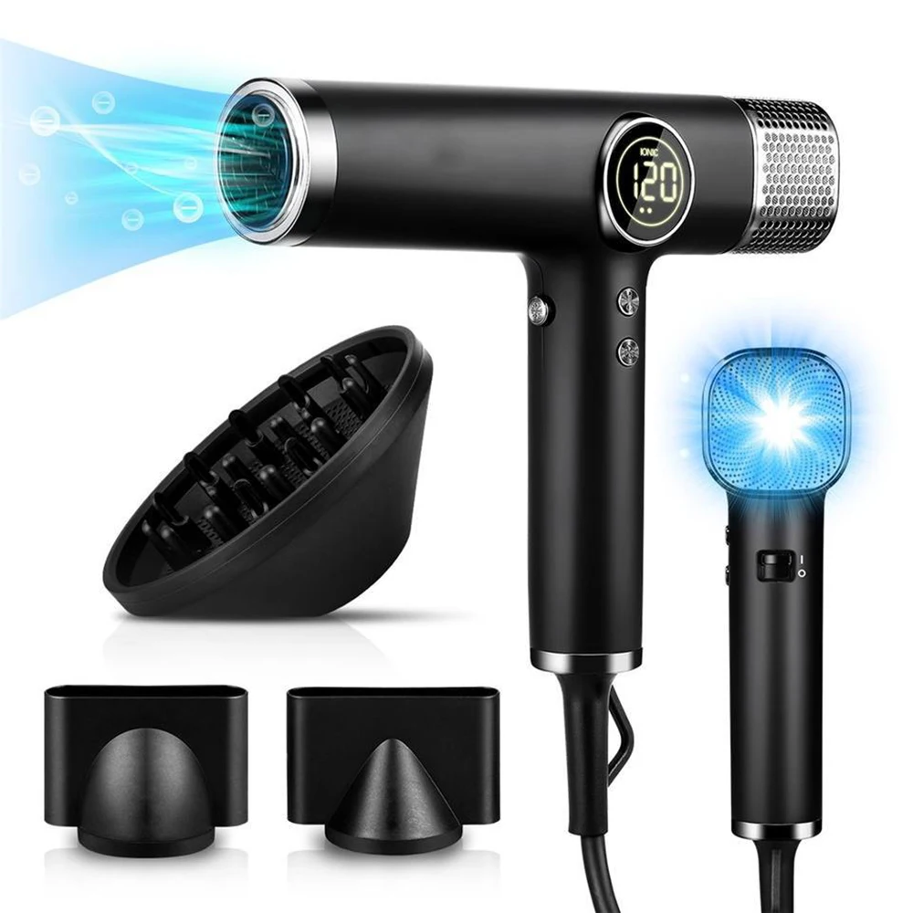 110000RPM High Speed Professional Hair Dryer Brushless Negative Ions Powerful Wind Lownoise Salon 1600W Electric Blow Dryer
110000RPM High Speed Professional Hair Dryer Brushless Negative Ions Powerful Wind Lownoise Salon 1600W Electric Blow Dryer