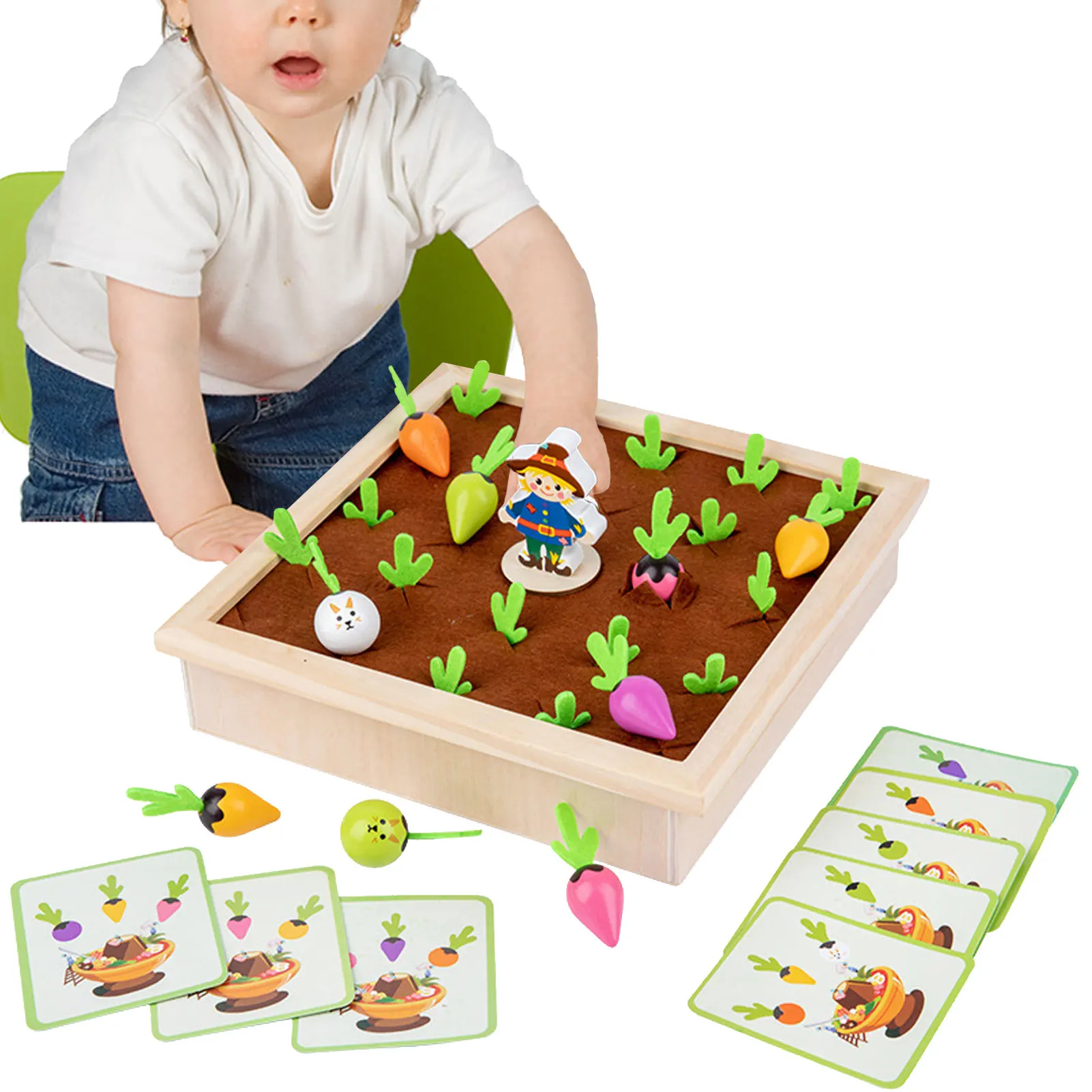 Carrot Harvest Planting Wooden Toy Montessori Toys Vegetable Sorting Matching Game For Toddlers Educational Matching Game Toys
Carrot Harvest Planting Wooden Toy Montessori Toys Vegetable Sorting Matching Game For Toddlers Educational Matching Game Toys
