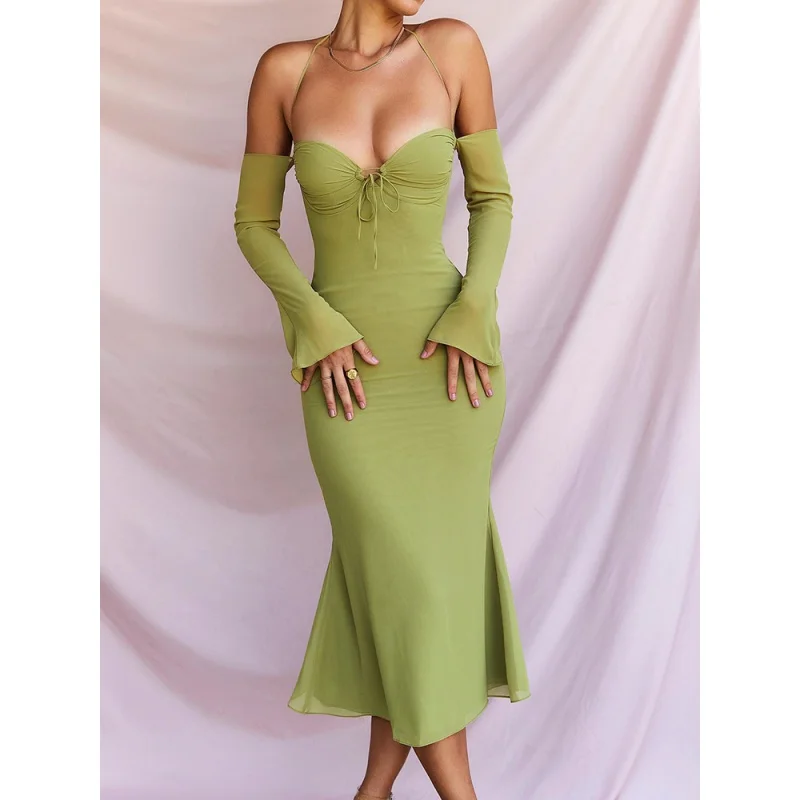 2023 Women's Chiffon Zipper Sexy Y2K Clothes Lace Up Backless Long Sleeve Dress Outfits Party Club
2023 Women's Chiffon Zipper Sexy Y2K Clothes Lace Up Backless Long Sleeve Dress Outfits Party Club