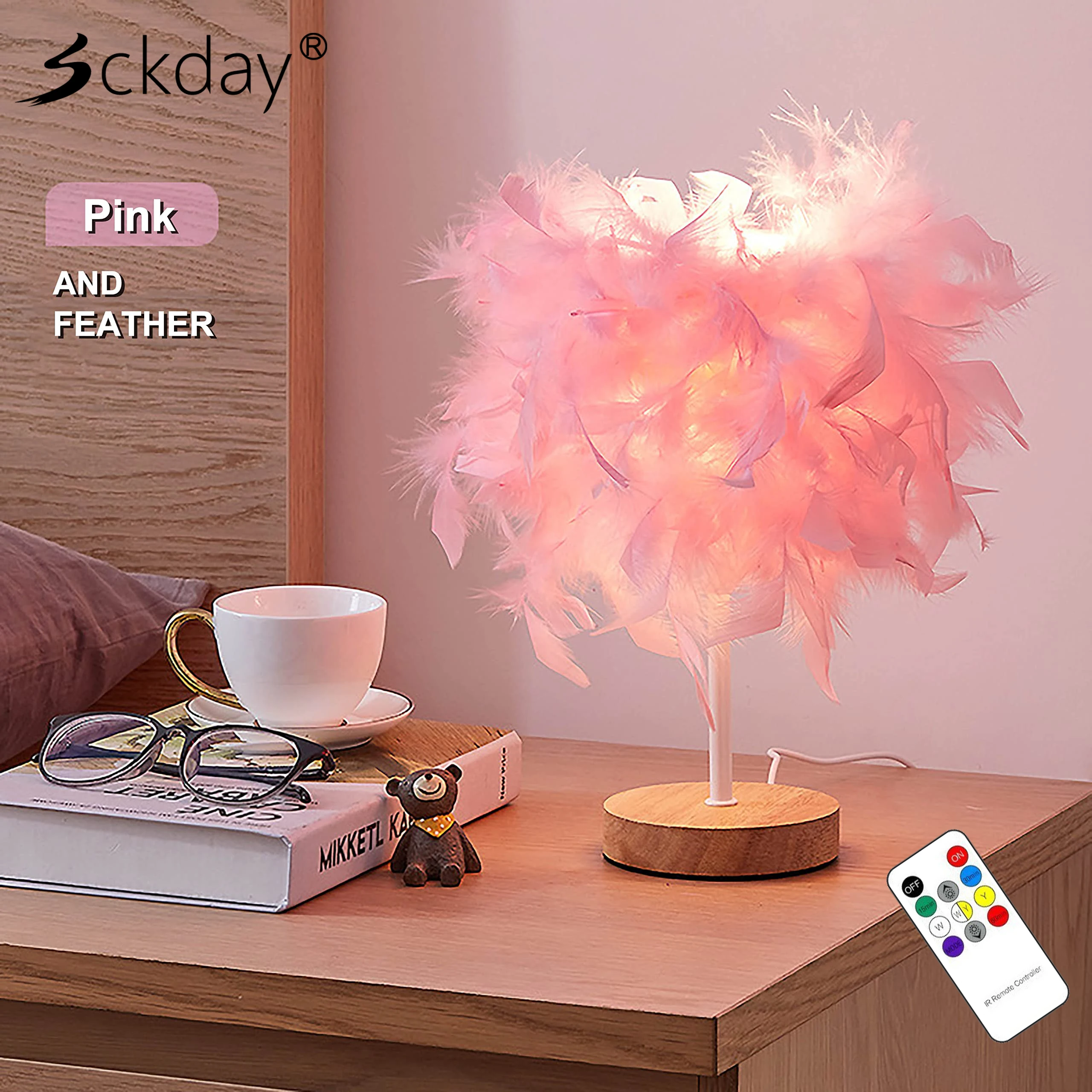 Romantic Feather Table Lamp USB Power DIY Creative Remote Dimmable Night Light For Wedding Home Bedroom Bedside Decor Desk Lamp
Romantic Feather Table Lamp USB Power DIY Creative Remote Dimmable Night Light For Wedding Home Bedroom Bedside Decor Desk Lamp