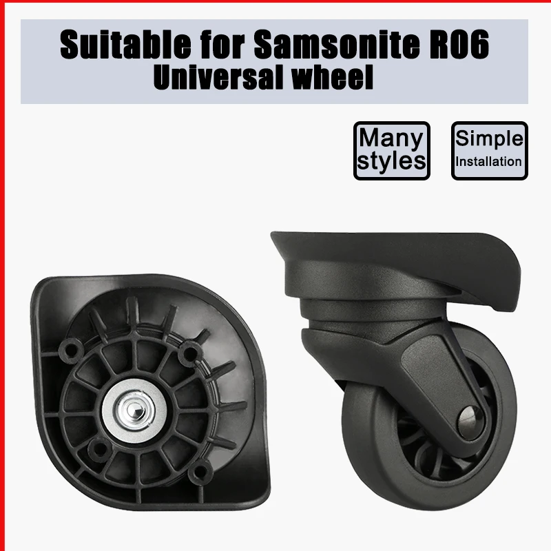 

Подходит для Samsonite R06/75R, чемодан, колесо для переноски, аксессуары для чемоданов, сменный и ремонтный ролик, тележка, магнитный шкив