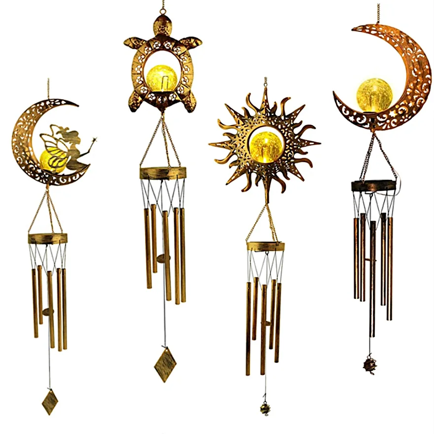 Solar Outdoor Lights Moon Sun Fairy Wind Chimes Led Lights Waterproof For Street Garden Decoration Holiday Party Home Decor
Solar Outdoor Lights Moon Sun Fairy Wind Chimes Led Lights Waterproof For Street Garden Decoration Holiday Party Home Decor