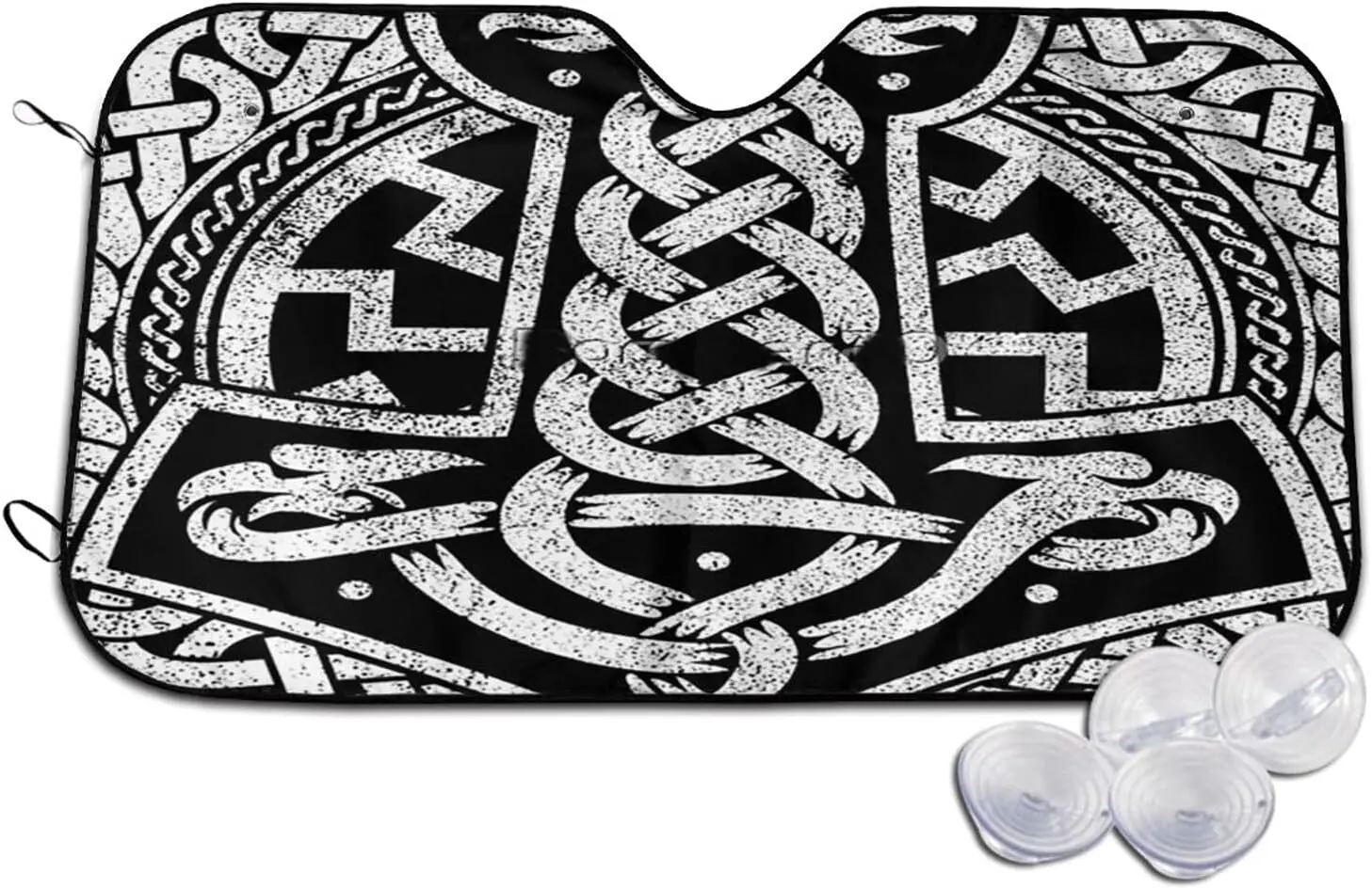 

Thor's Hammer Viking Rune Sun Shade Front Window Sunshade for Most Sedans SUV Truck Blocks Max Uv Rays Keep Your Vehicle Cool