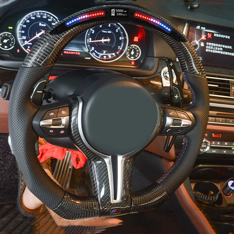 Suitable for BMWs M6 series GTG32 630i modification m sports LED LCD carbon fiber steering wheel
Suitable for BMWs M6 series GTG32 630i modification m sports LED LCD carbon fiber steering wheel
