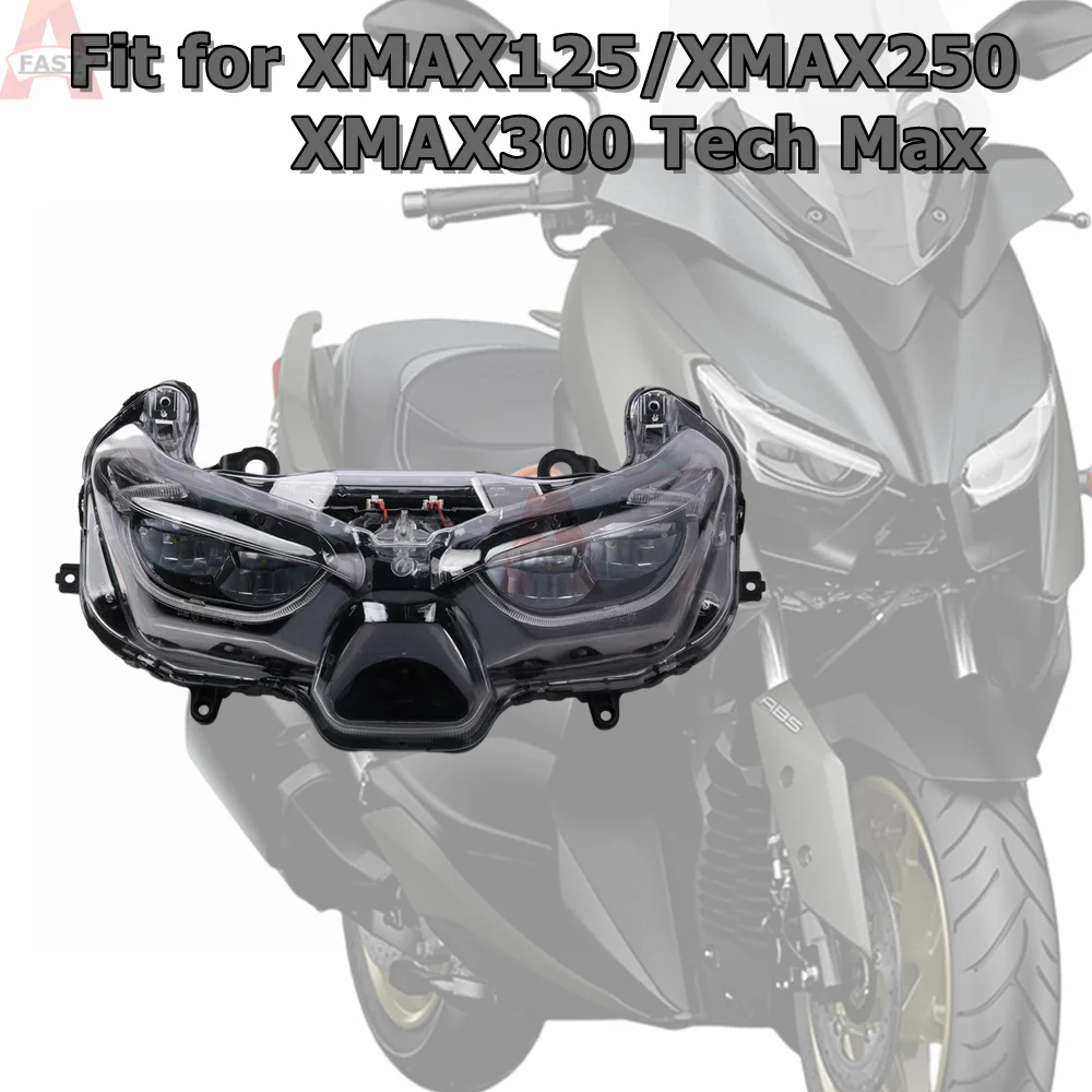 

Fit for YAMAHA XMAX300 XMAX125 XMAX250 Motorcycle Front Headlight Assembly Headlamp Head Light XMAX 300 X-MAX XMAX 125 XMAX 250