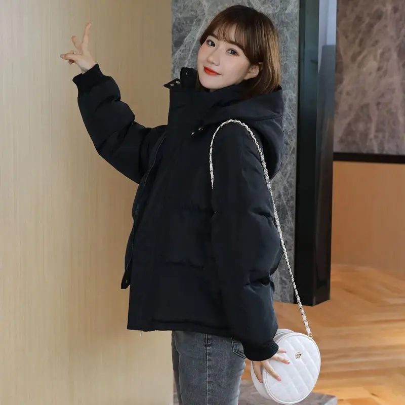 2023 Autumn Winter Loose Cotton Coat Women's New Fashion Korean Short Bread Clothing Thick Warmth Hooded Padded Feminina Jackets
2023 Autumn Winter Loose Cotton Coat Women's New Fashion Korean Short Bread Clothing Thick Warmth Hooded Padded Feminina Jackets