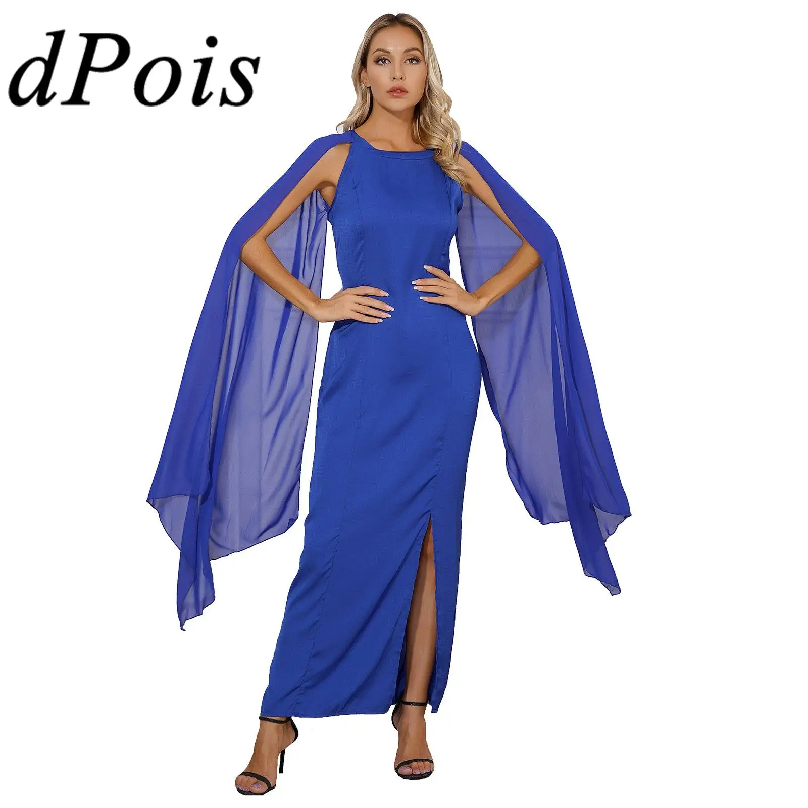 Women Elegant Maxi Dress Solid Color Sleeve Side Split Dresses Woman's Evening Gowns for Cocktail Party Wedding Prom Vestidos
Women Elegant Maxi Dress Solid Color Sleeve Side Split Dresses Woman's Evening Gowns for Cocktail Party Wedding Prom Vestidos