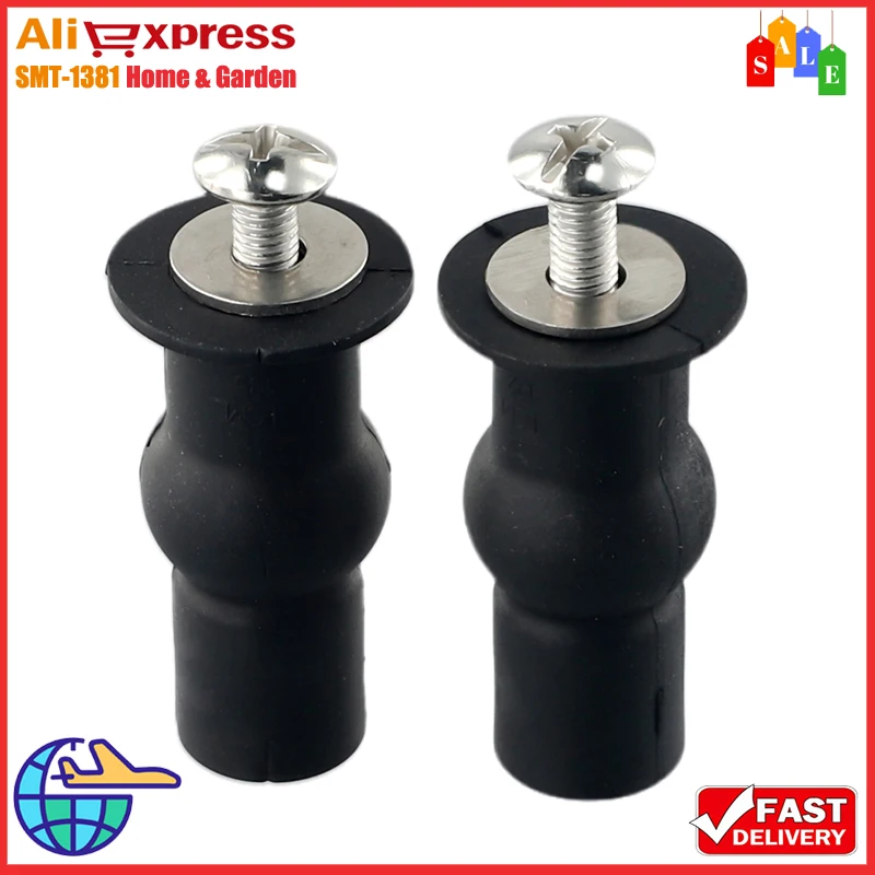 2 Pack Toilet Seat Screws Hinges Expanding Rubber-Top Bottom Load Nuts Fixings WC Blind Hole Bathroom Accessories Replacement
2 Pack Toilet Seat Screws Hinges Expanding Rubber-Top Bottom Load Nuts Fixings WC Blind Hole Bathroom Accessories Replacement
